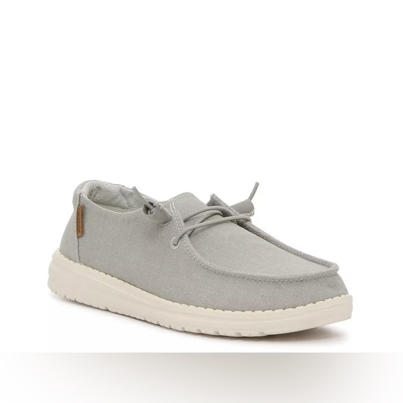 HeyDude Wendy Chambray Light Grey- Women’s 6 - Picture 2 of 6